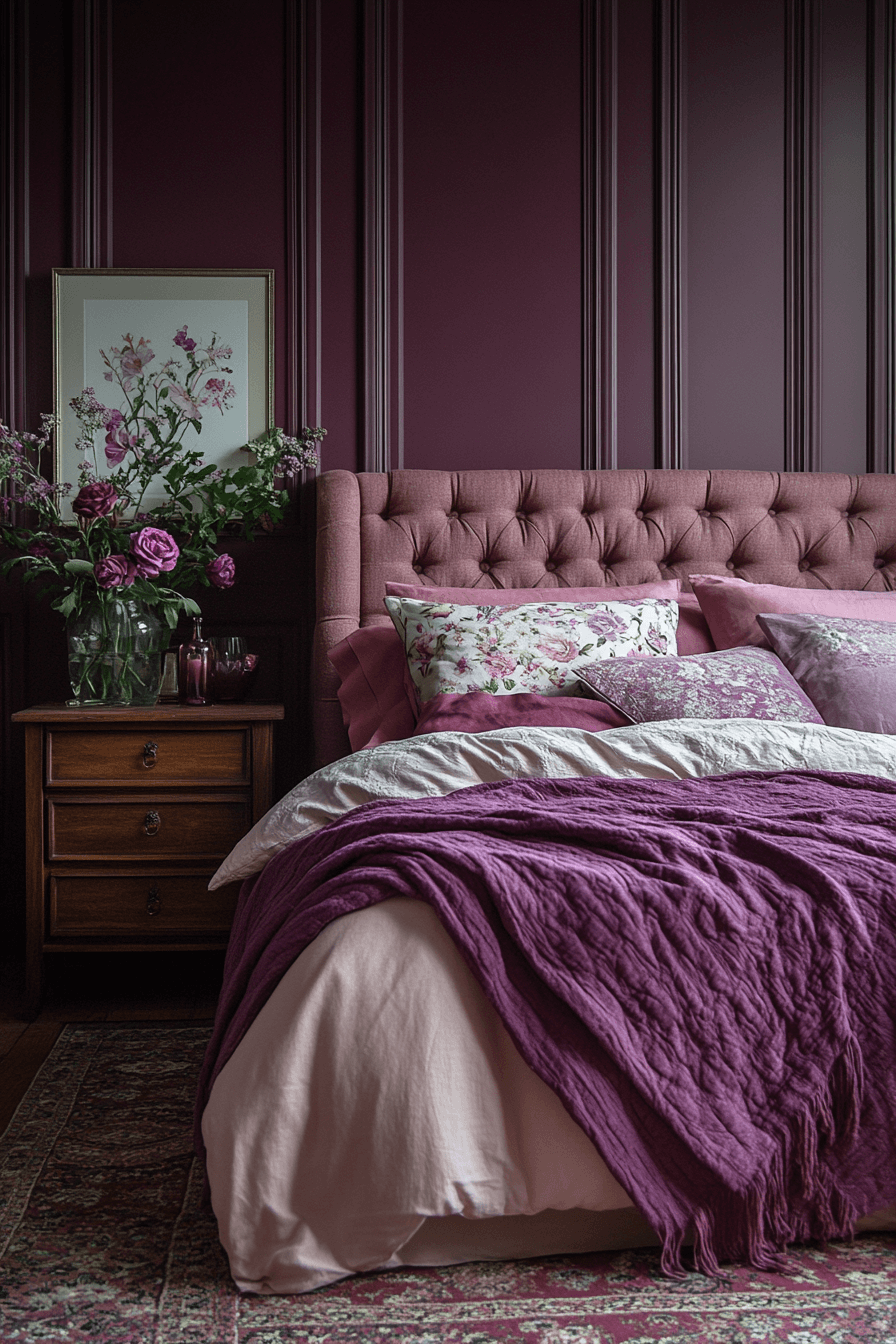 moody feminine bedroom