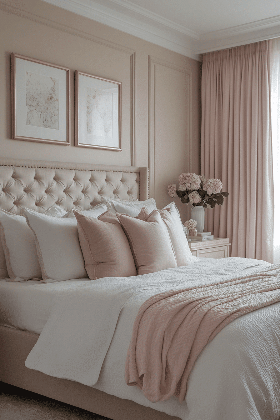 cozy feminine bedroom