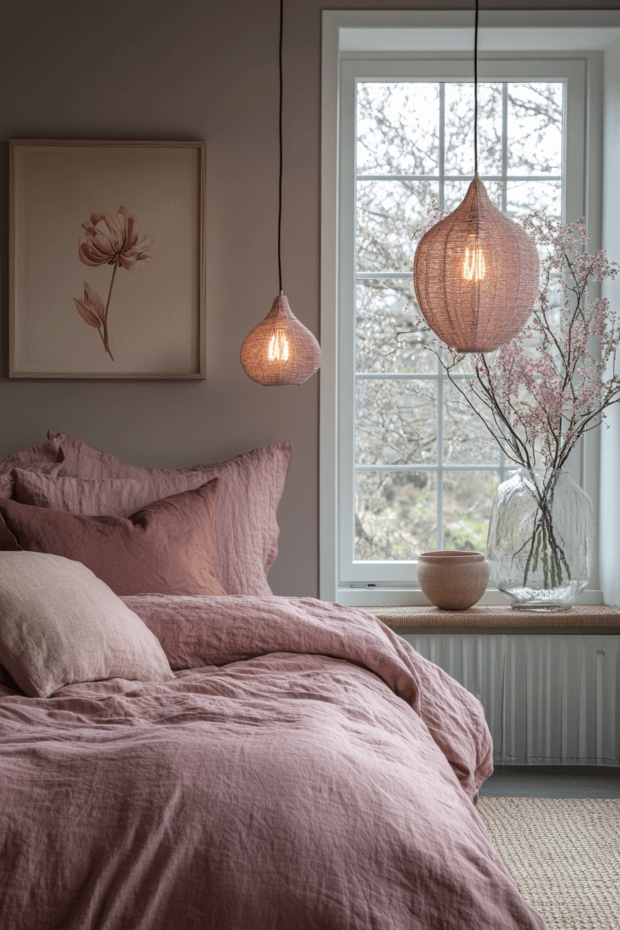 moody feminine bedroom
