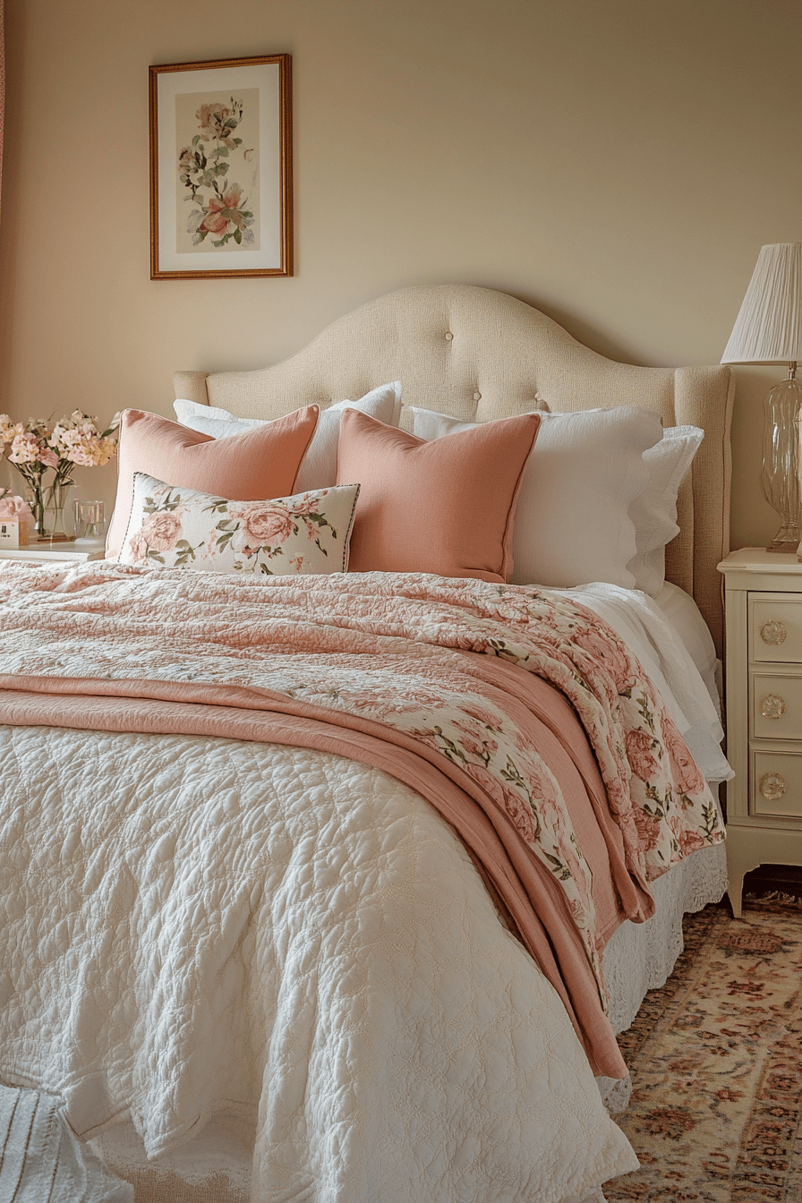 cozy feminine bedroom