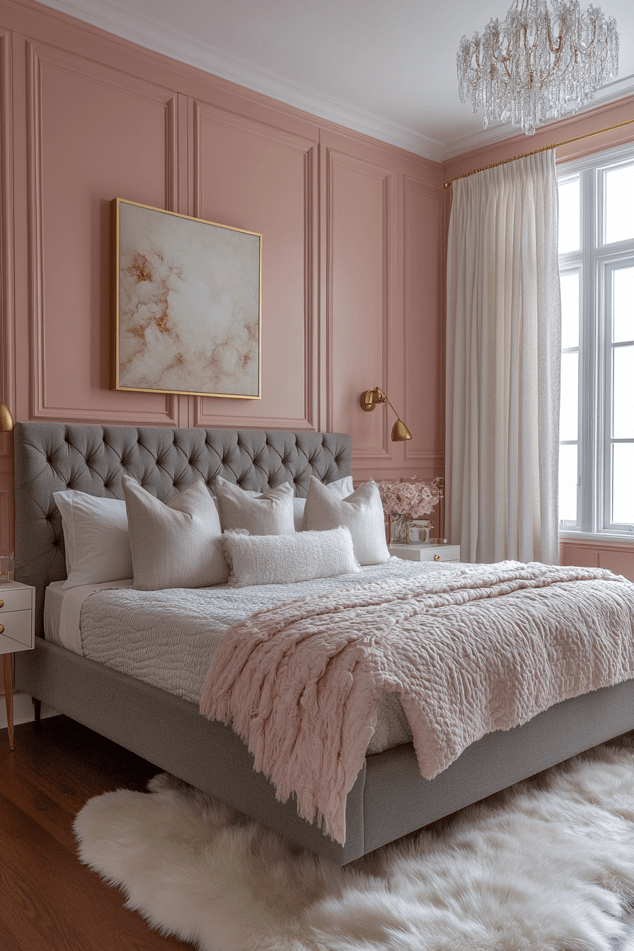 dark feminine bedroom