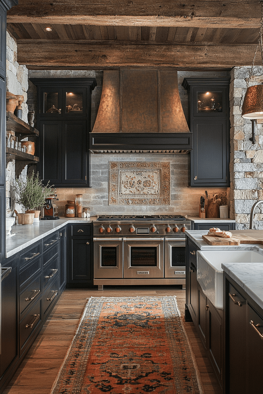 espresso kitchen cabinets