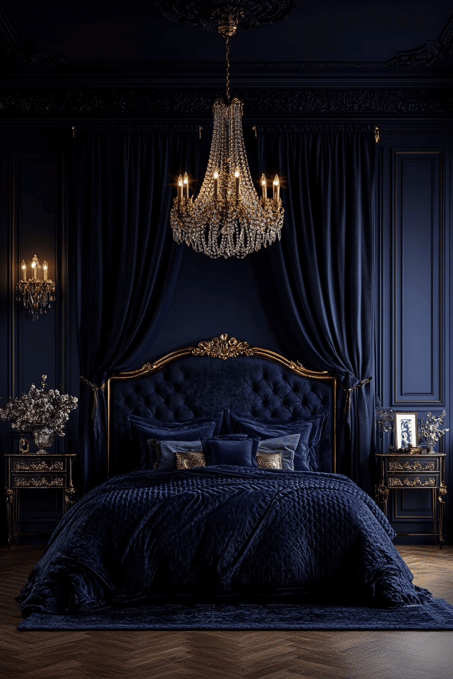 dark feminine bedroom