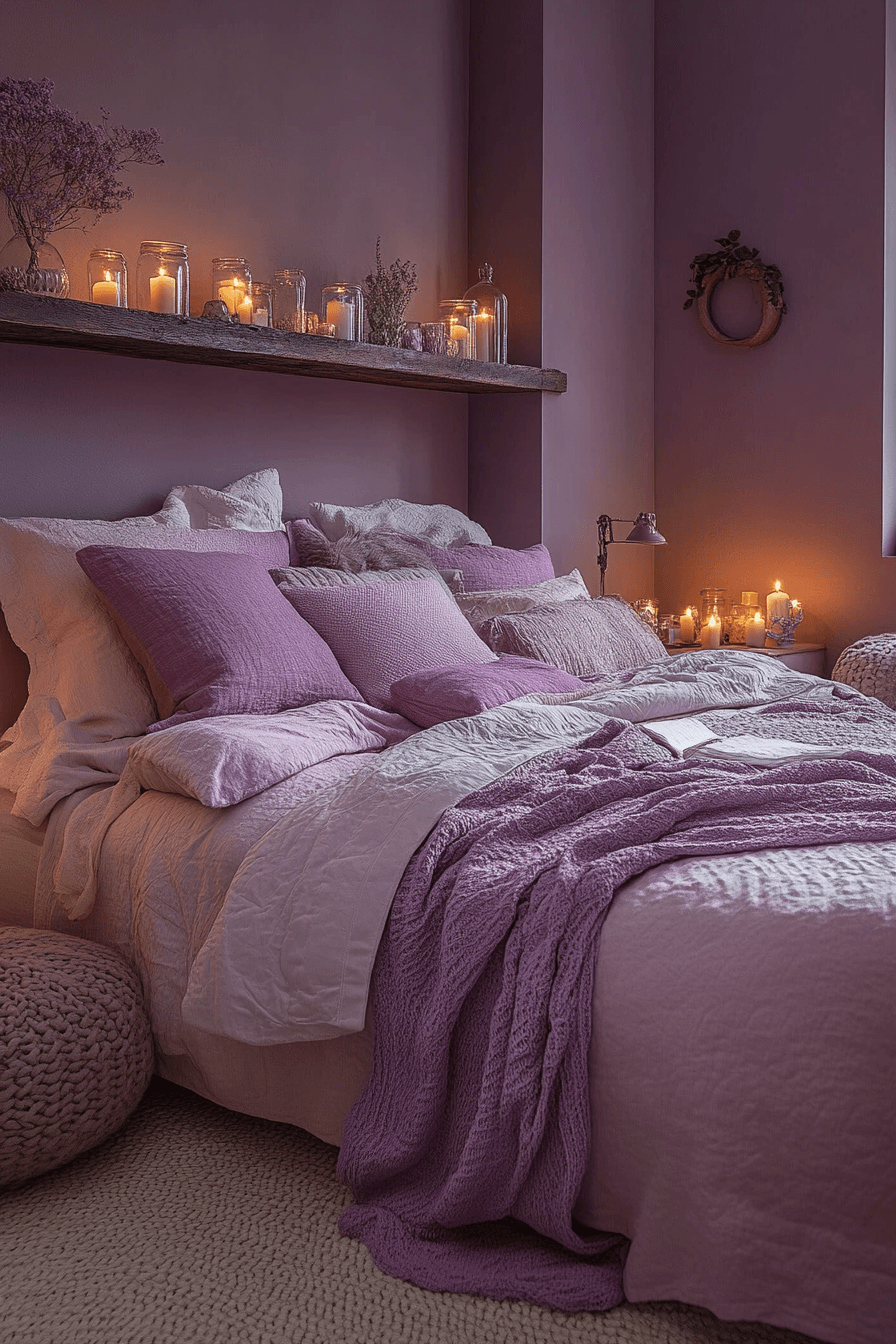moody feminine bedroom