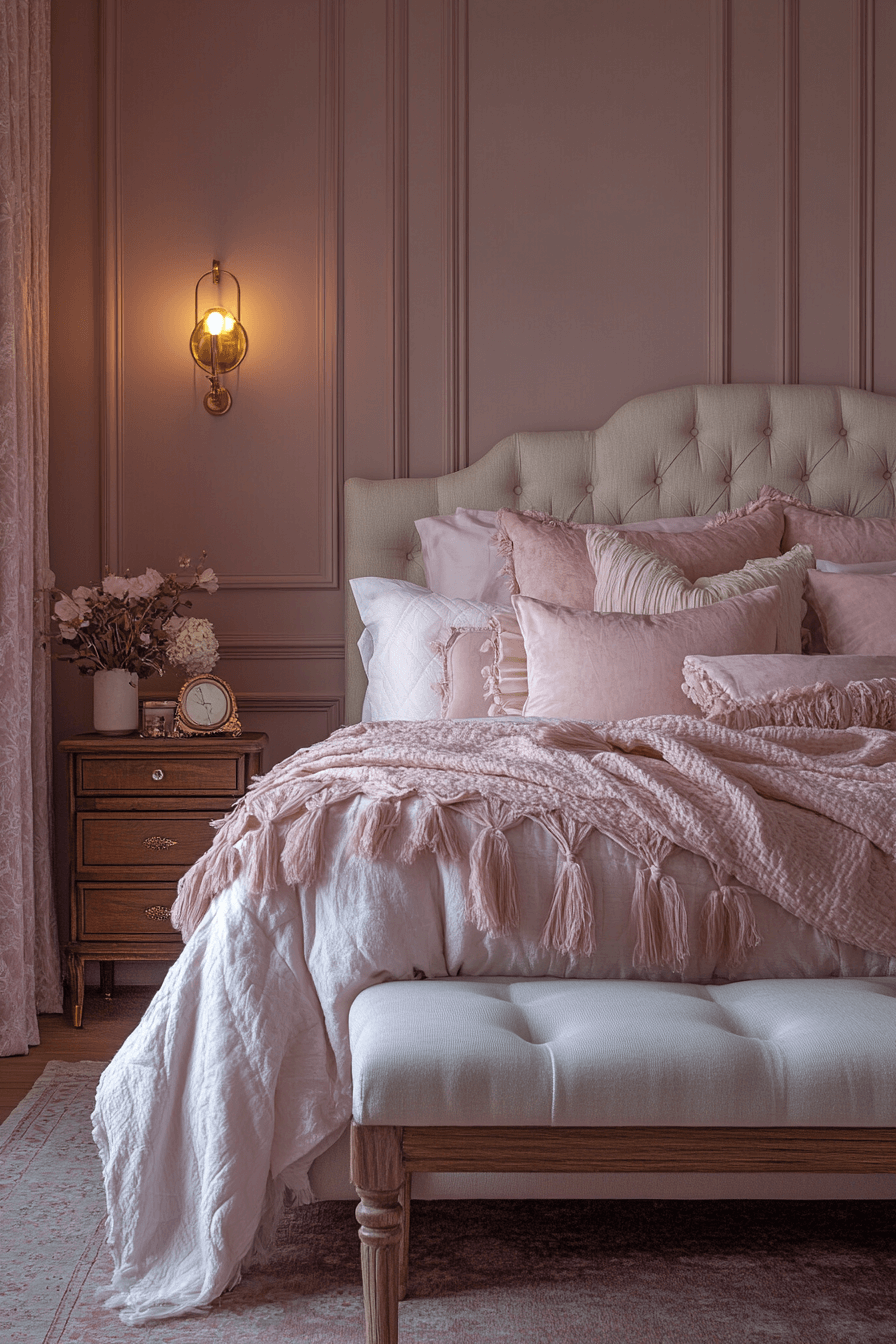 cozy feminine bedroom