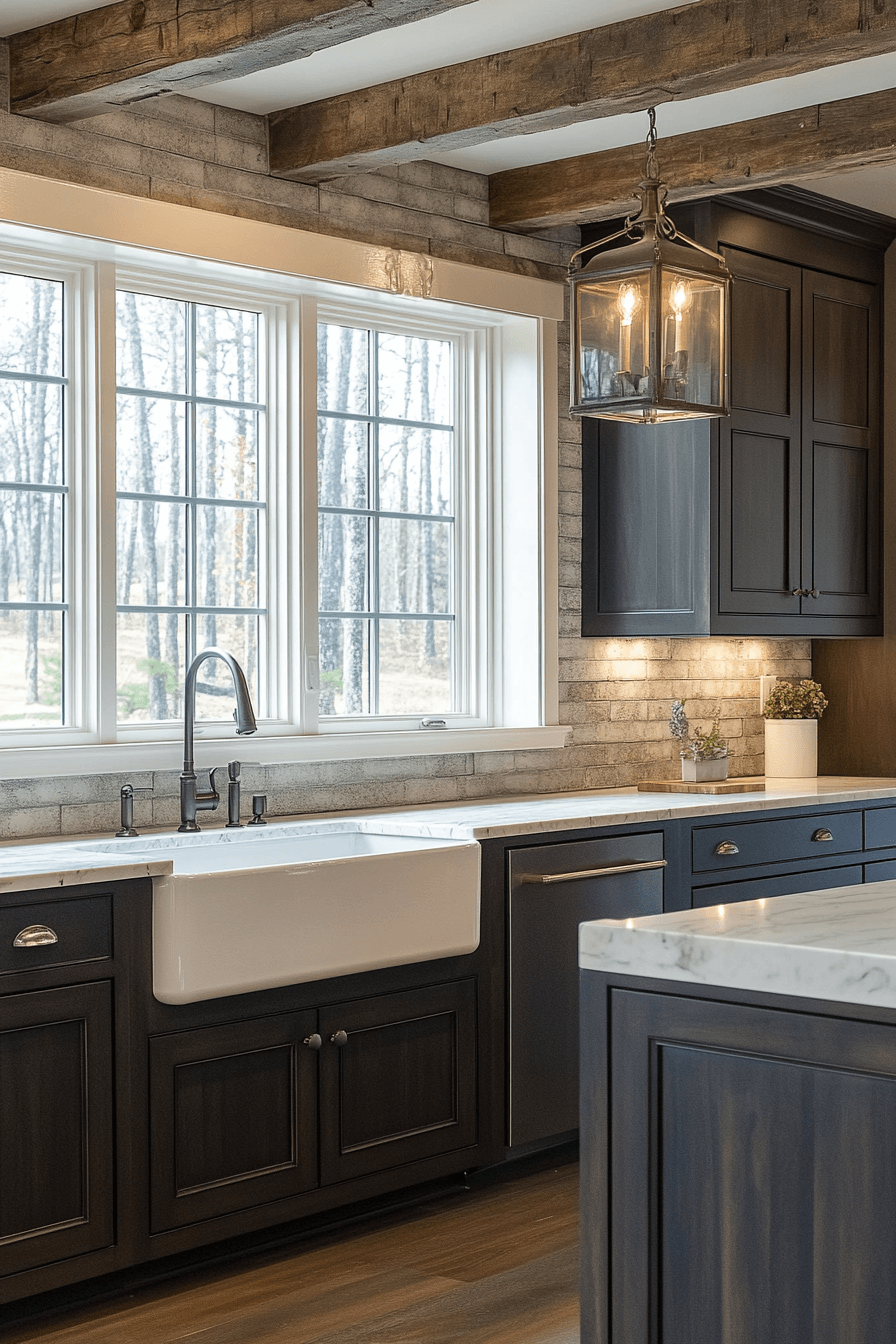 espresso kitchen cabinets