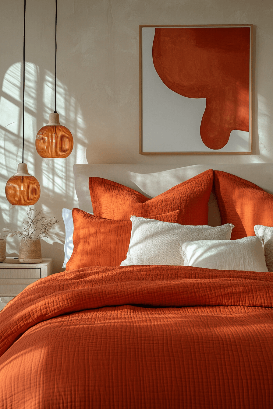 modern boho bedroom