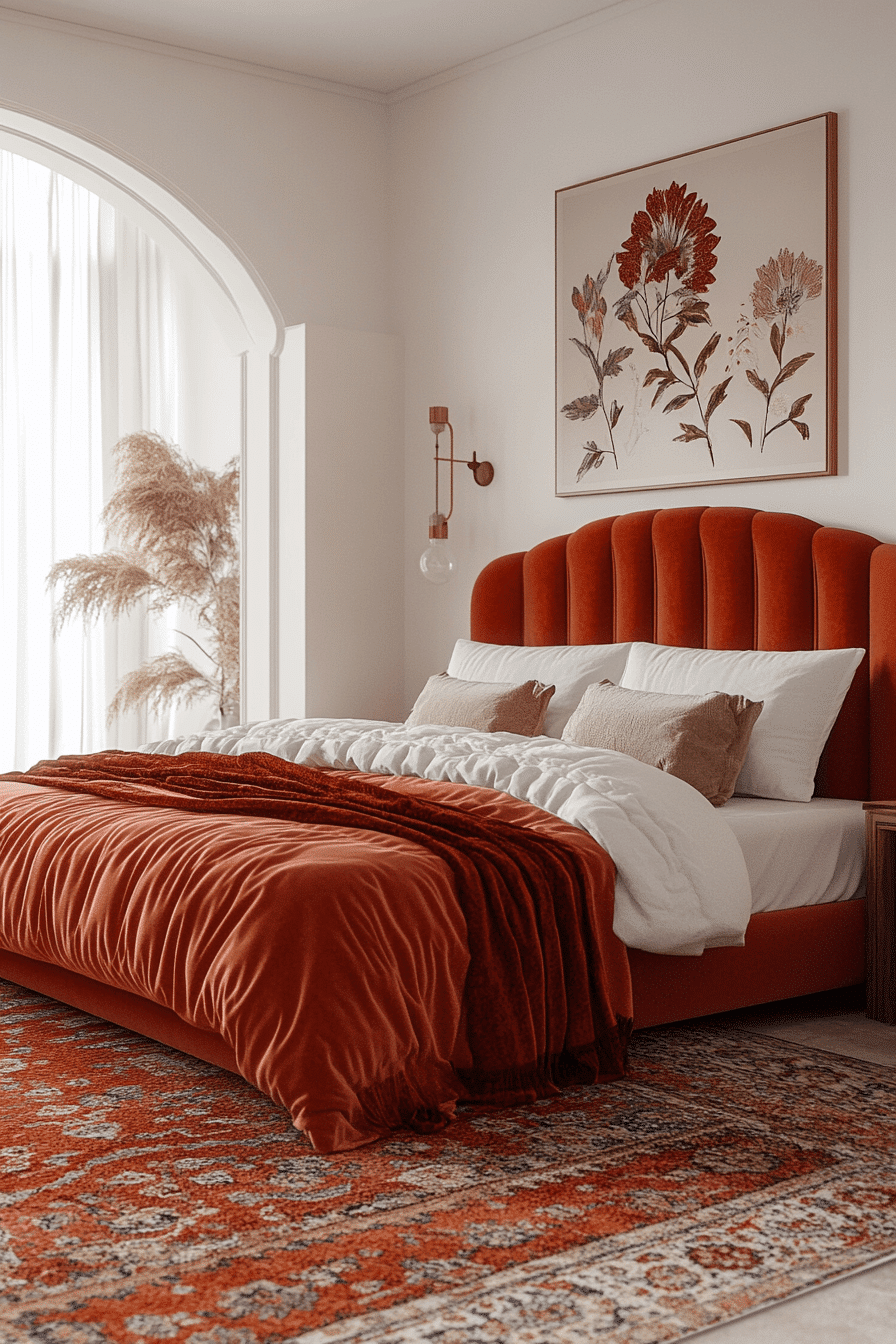 modern boho bedroom