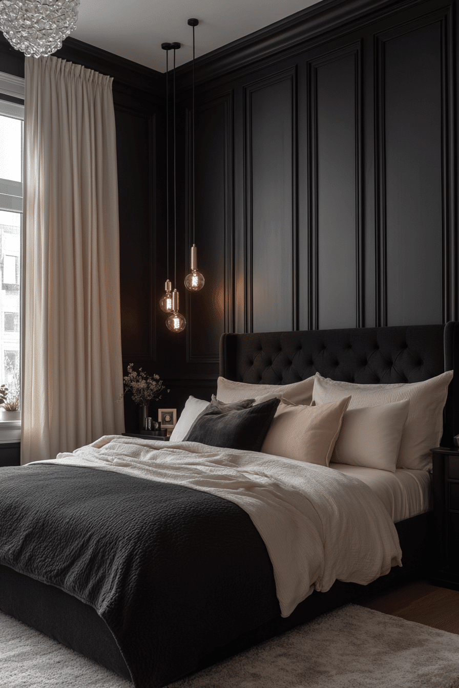 moody feminine bedroom