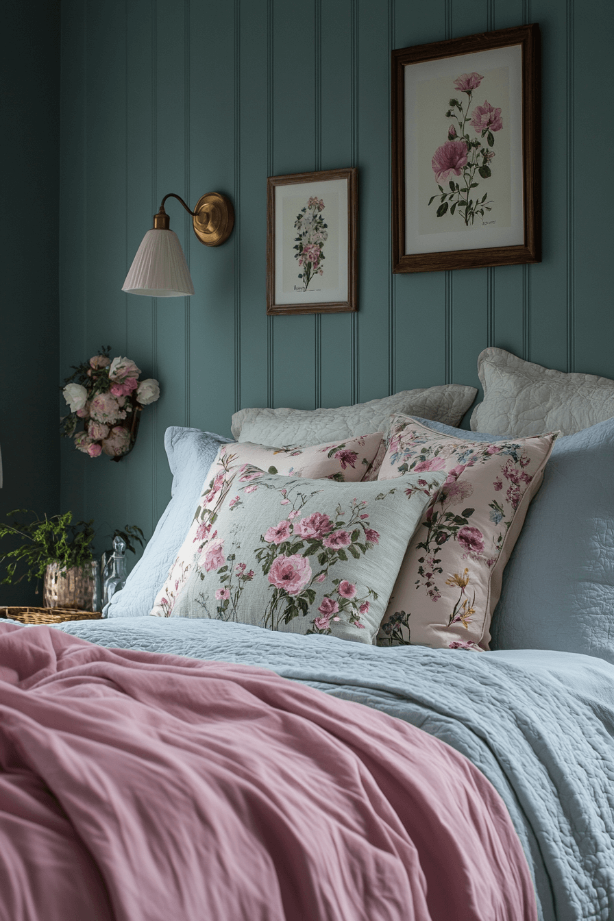 moody feminine bedroom