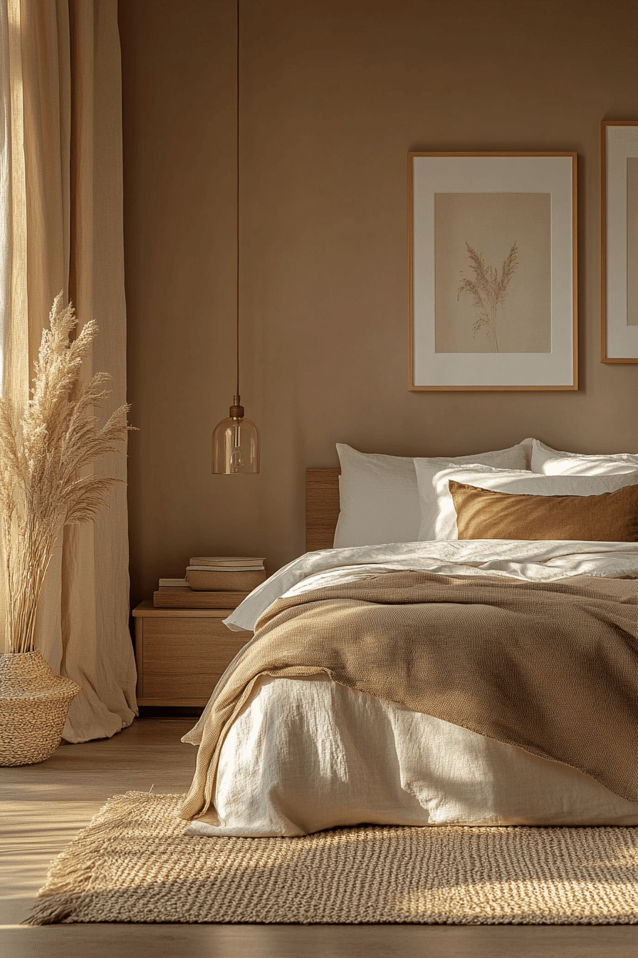 modern boho bedroom