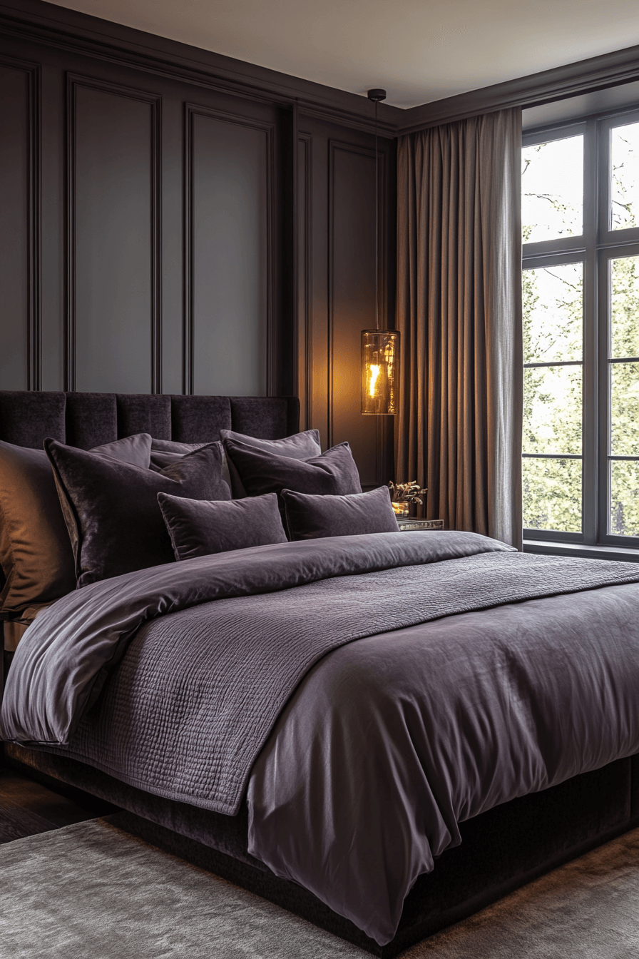 dark feminine bedroom