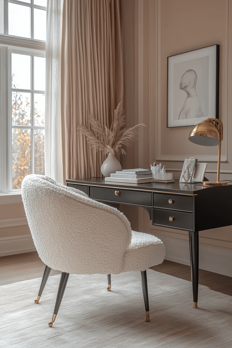 feminine office space
