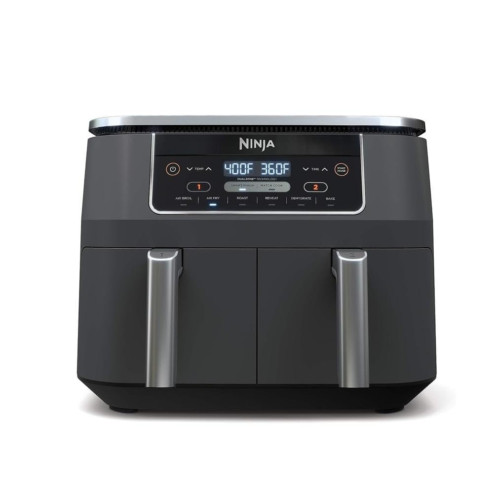 Ninja DZ201 Foodi 8 Quart 6-in-1 DualZone 2-Basket Air Fryer