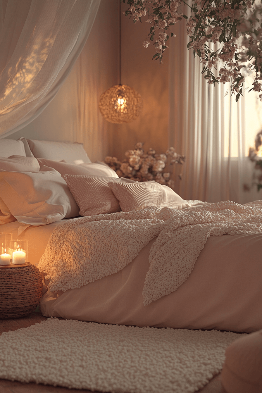 cozy feminine bedroom