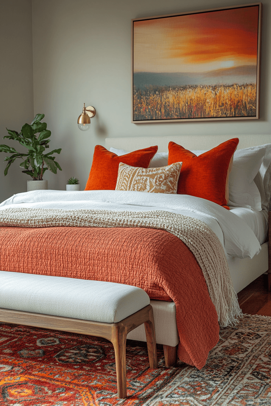 modern boho bedroom