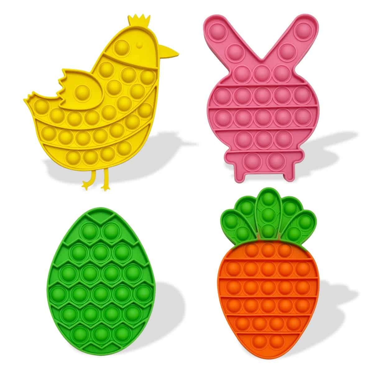 JoFAN 4 Pack Easter Fidget Sensory Pop Toys