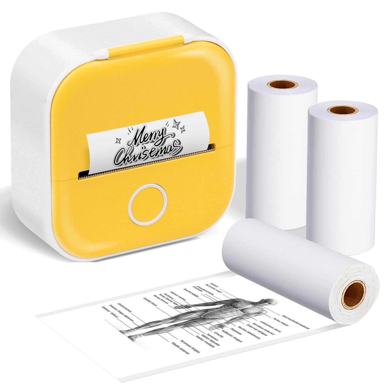 Ponek T02 Yellow Mini Thermal Printer