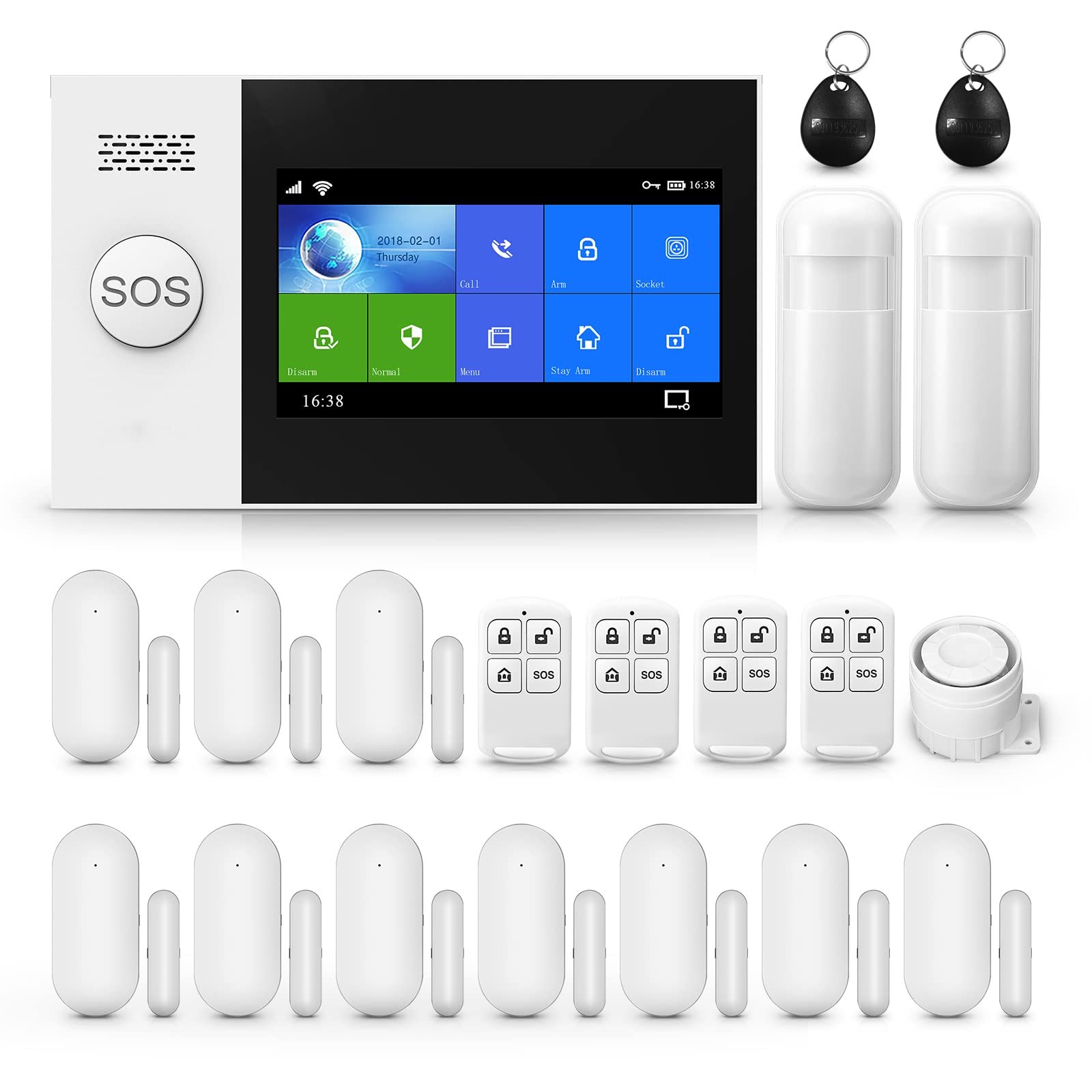 Clouree Touch Screen Alarm System