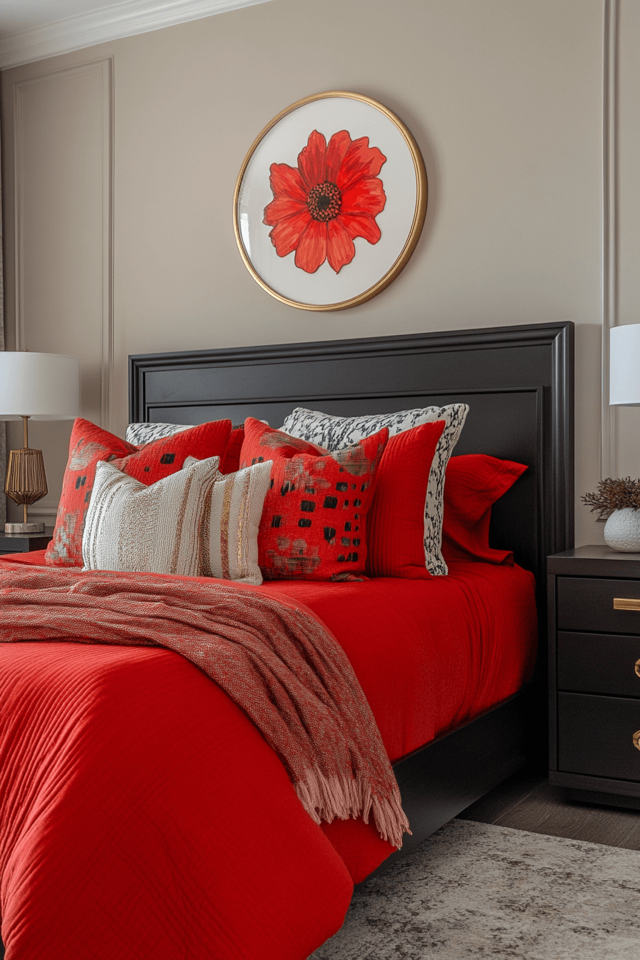 modern boho bedroom