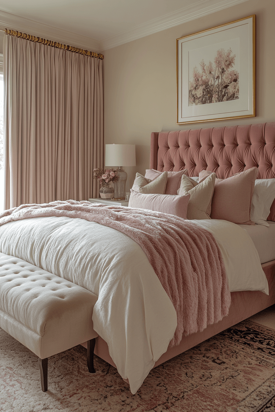 cozy feminine bedroom