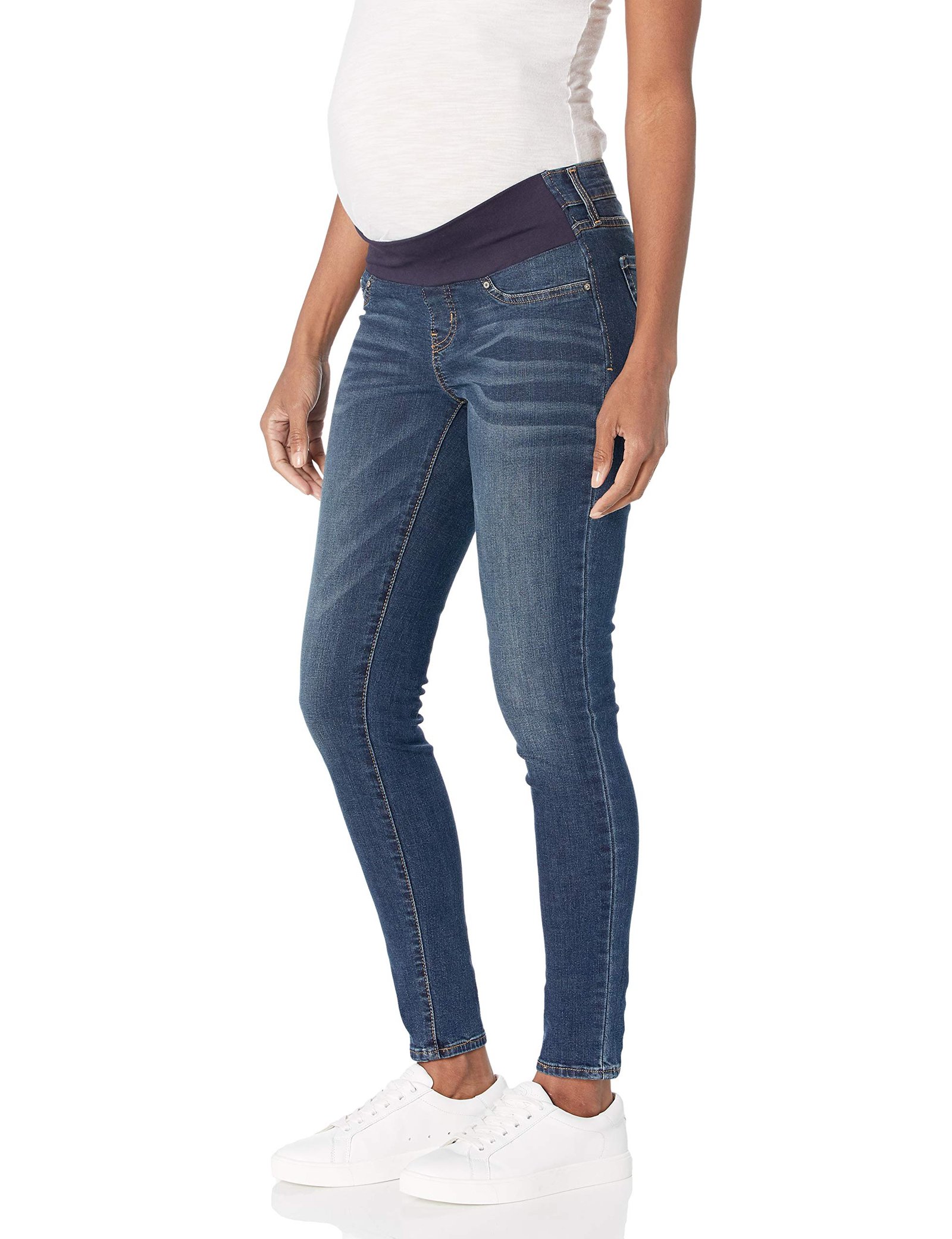 Signature by Levi Strauss & Co. Gold Label Women's Maternity Baby Bump Skinny Jeans Medium Blue Laguna-waterless best maternity jeans