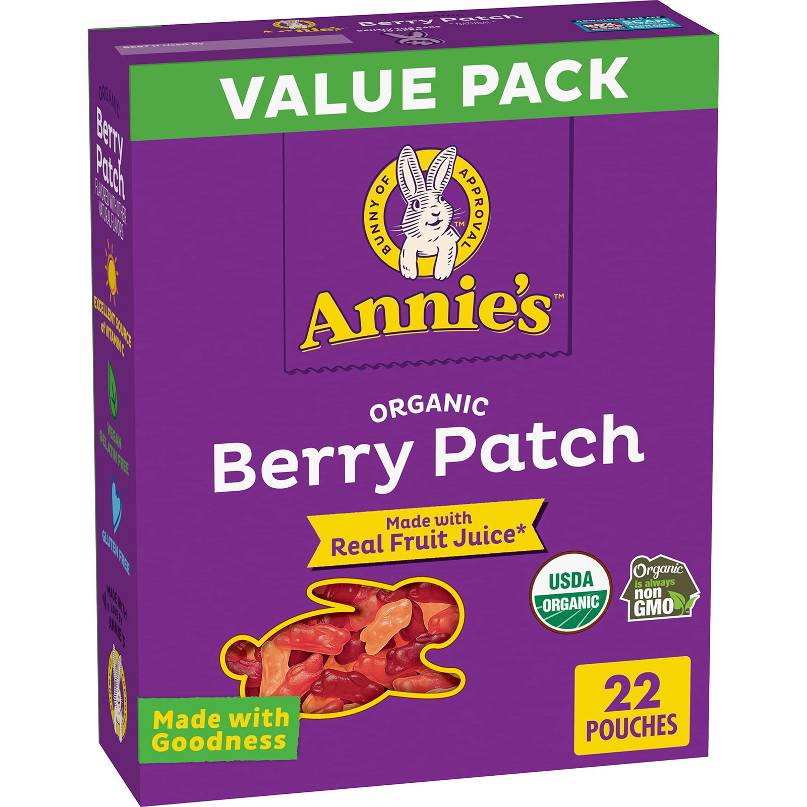 Annie's Organic Berry Patch Bunny Fruit Flavored Snacks