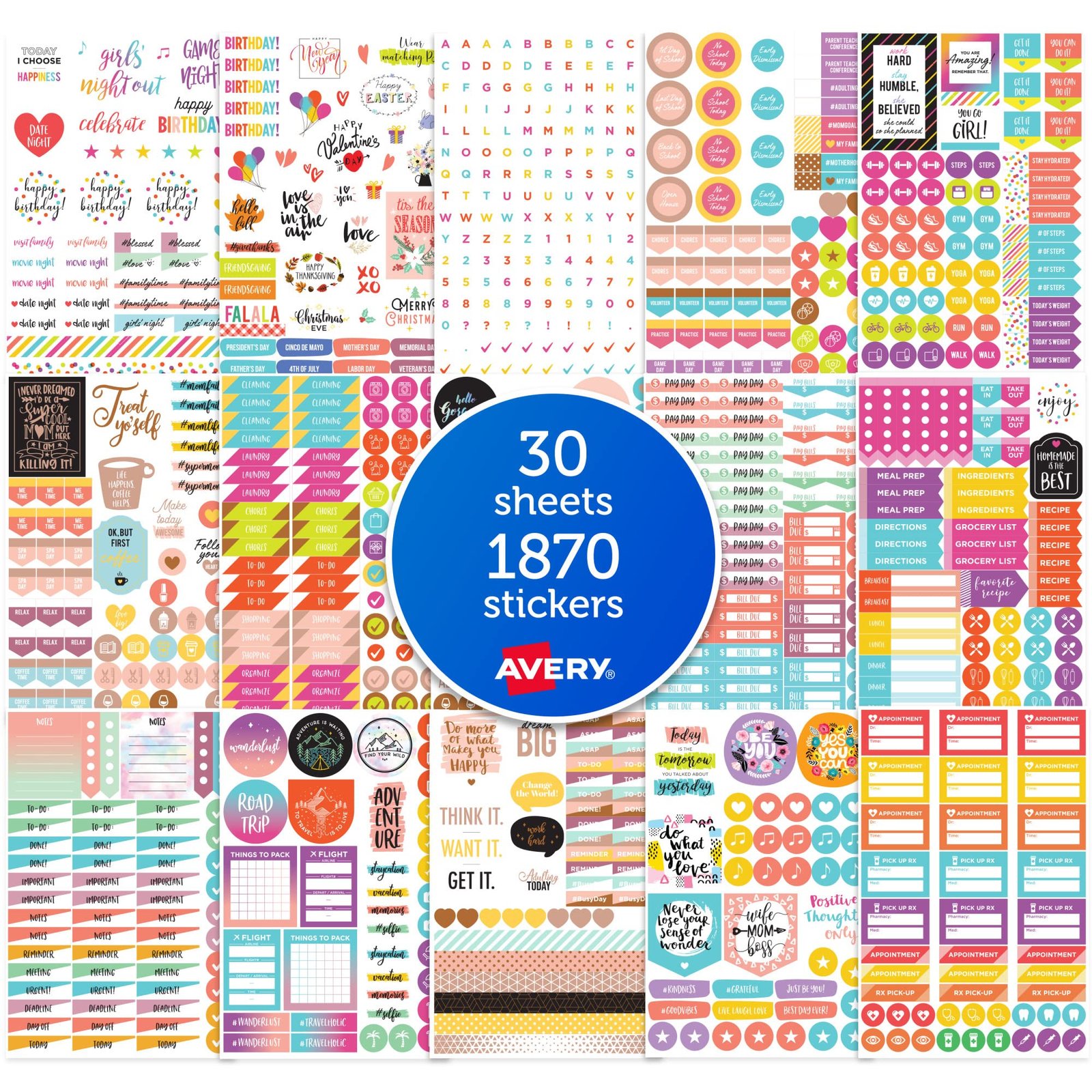 Avery Planner Stickers