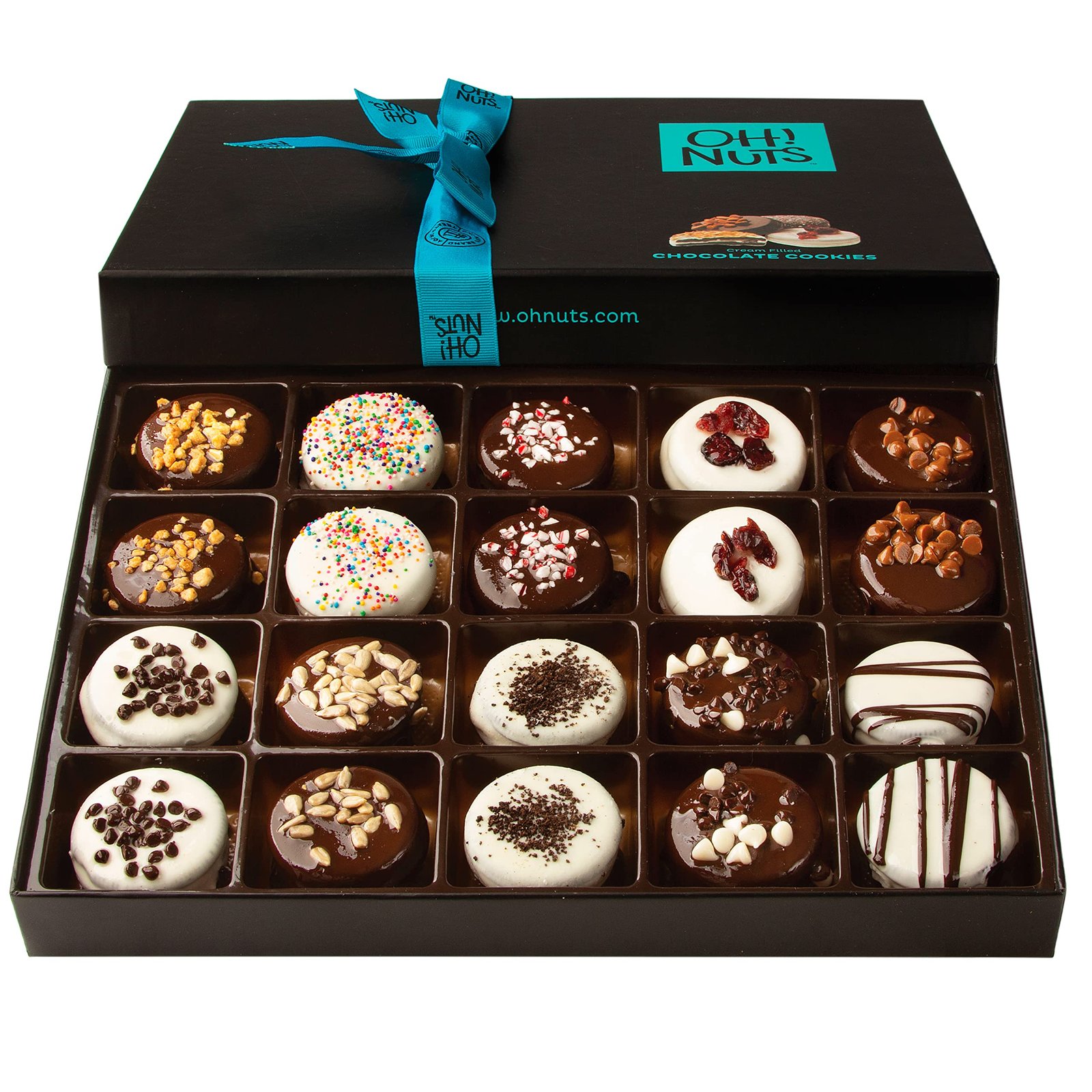 Oh! Nuts Chocolate Covered Cookie Gift Basket