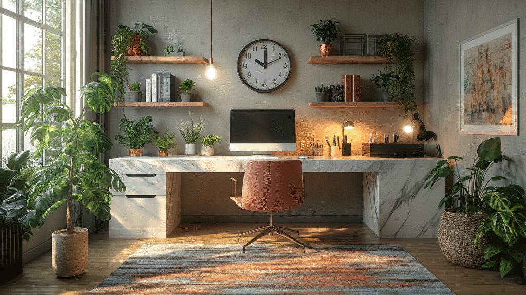 feminine office space