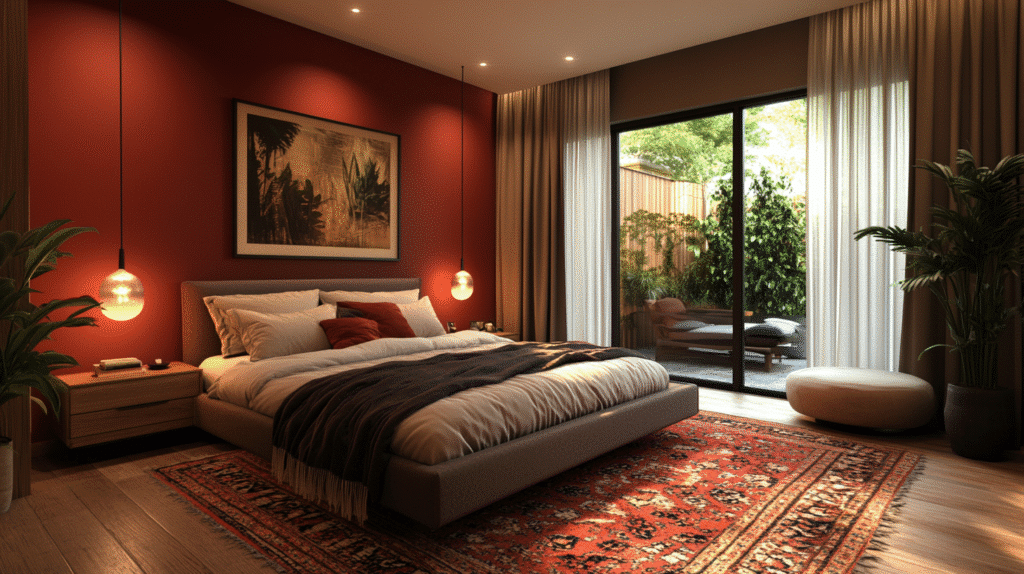 modern boho bedroom